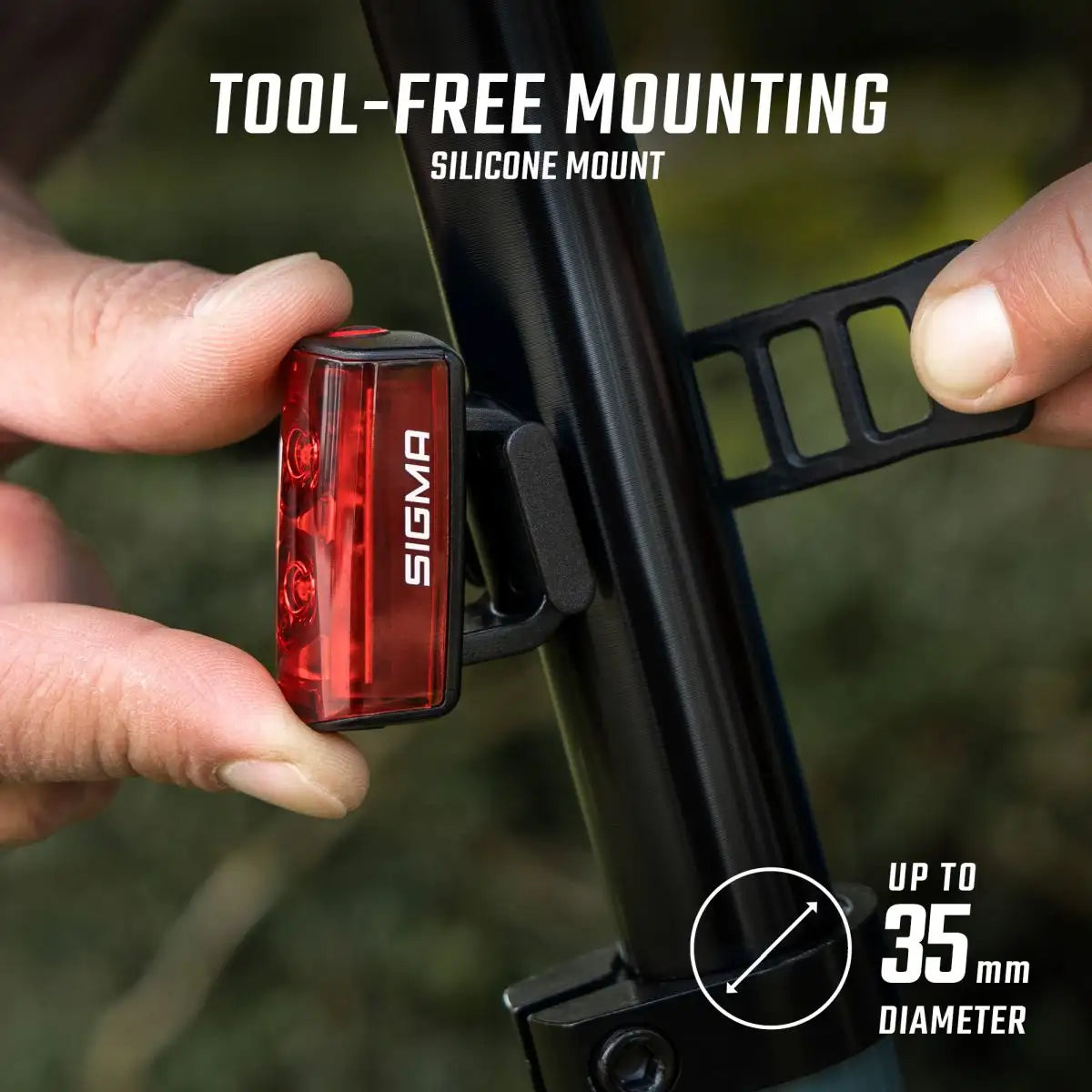 SIGMA Rear light Buster RL 80 Black