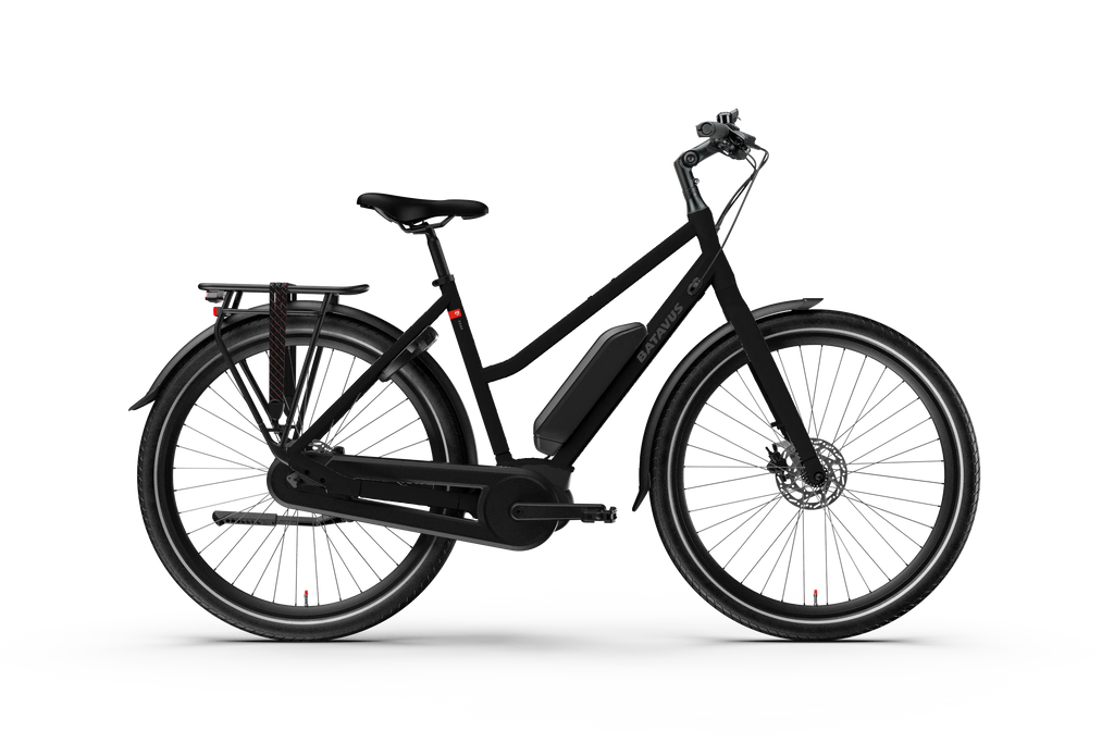 Batavus razer svart, cykel med lågt insteg