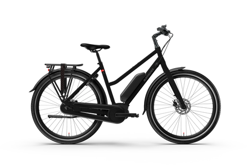 Batavus razer svart, cykel med lågt insteg
