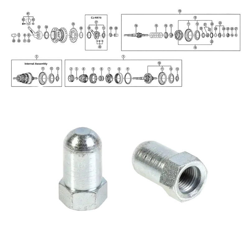 Kupolmutter 3/8"