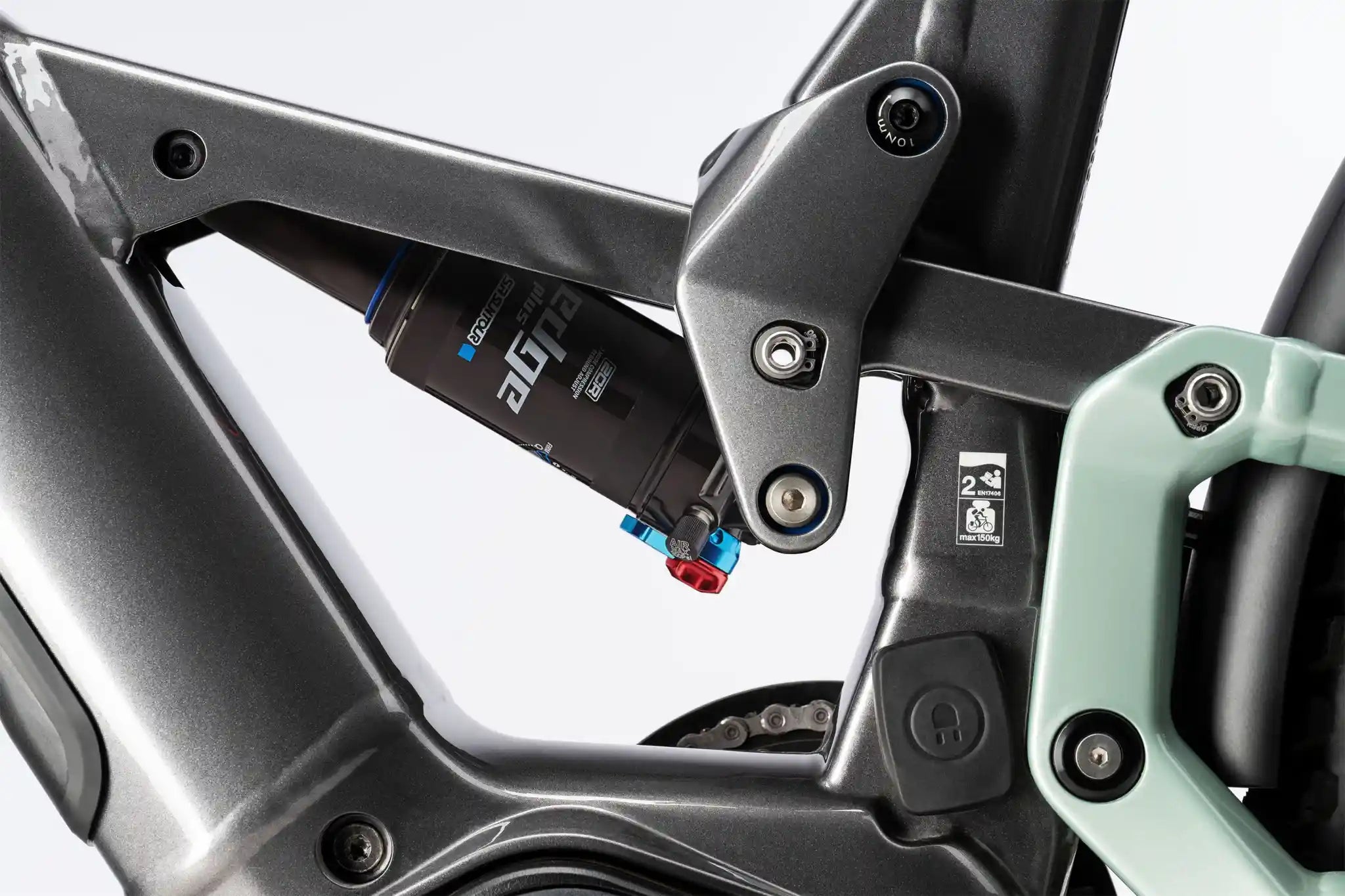 Haibike adventr 11 abs low, Suntour bakdämpare