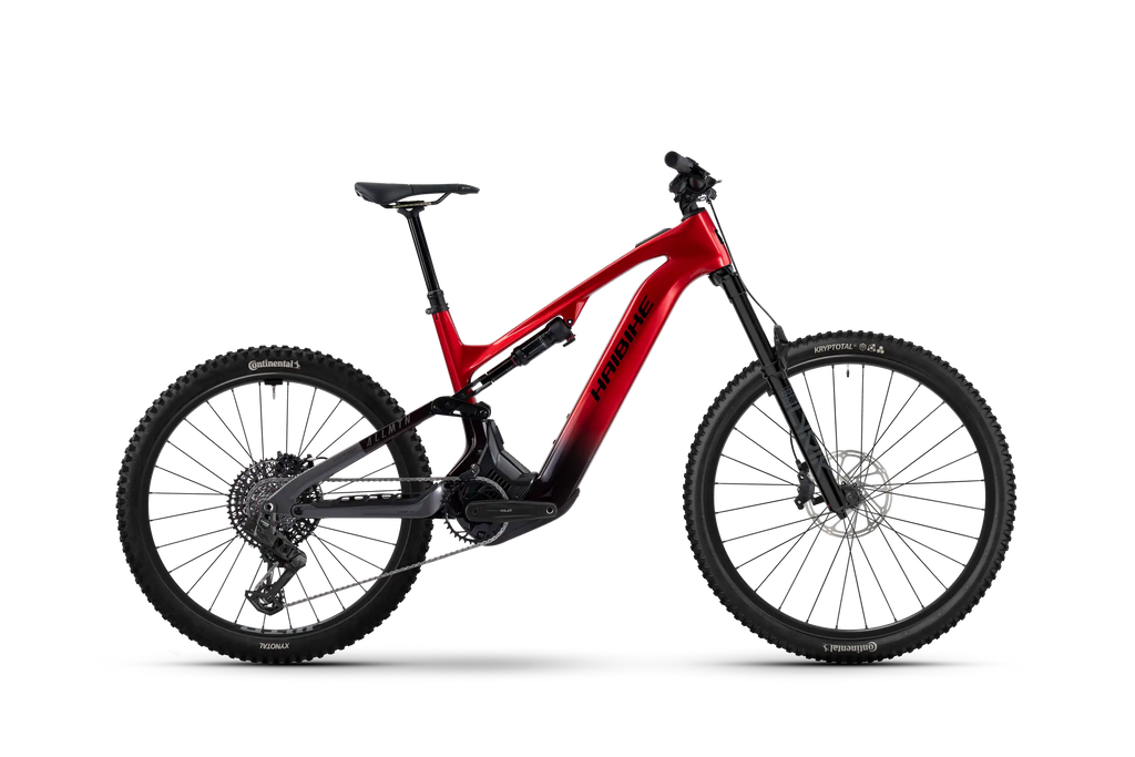 Haibike allmtn cf 9 röd el-mountainbike