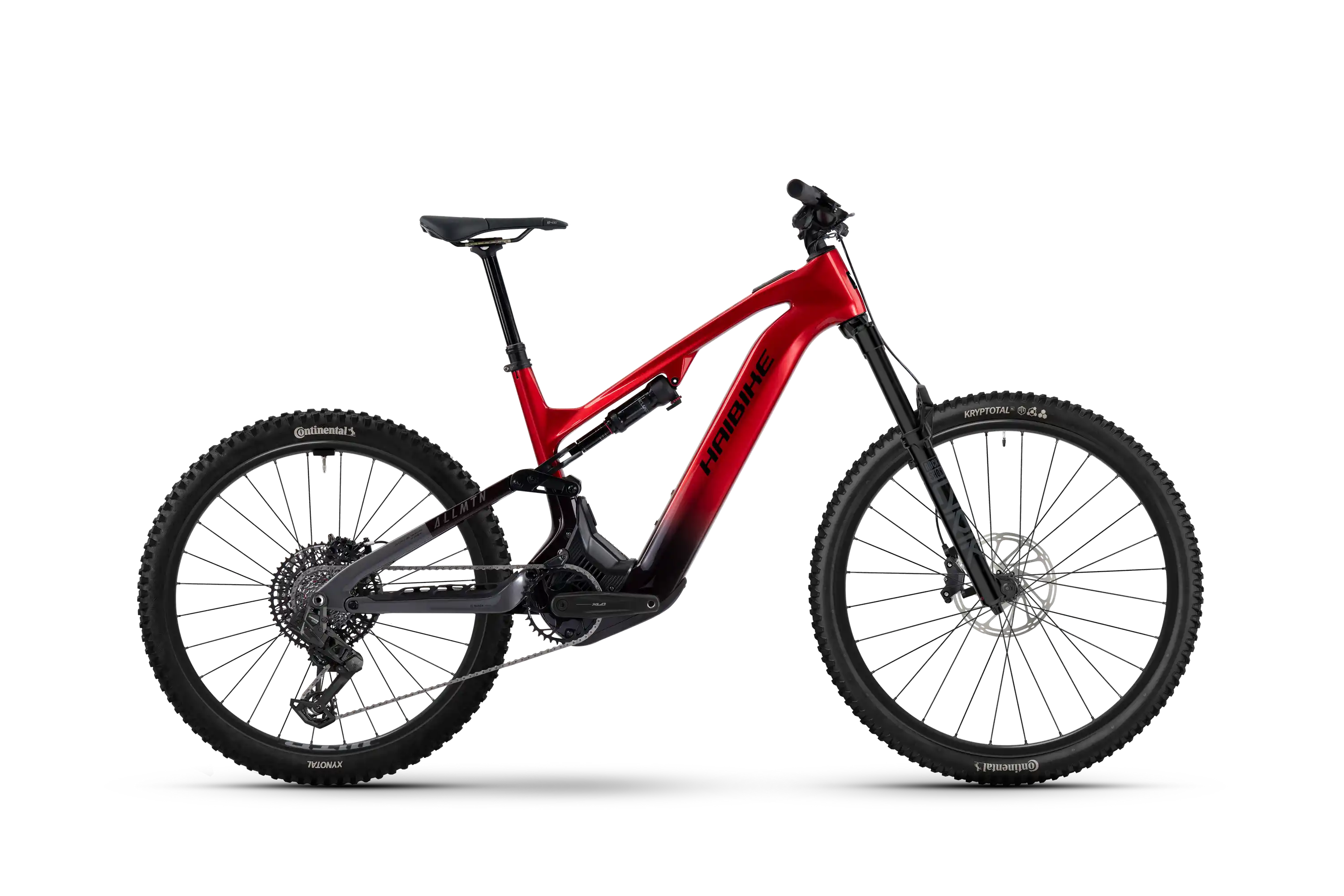 Haibike allmtn cf 9 röd el-mountainbike
