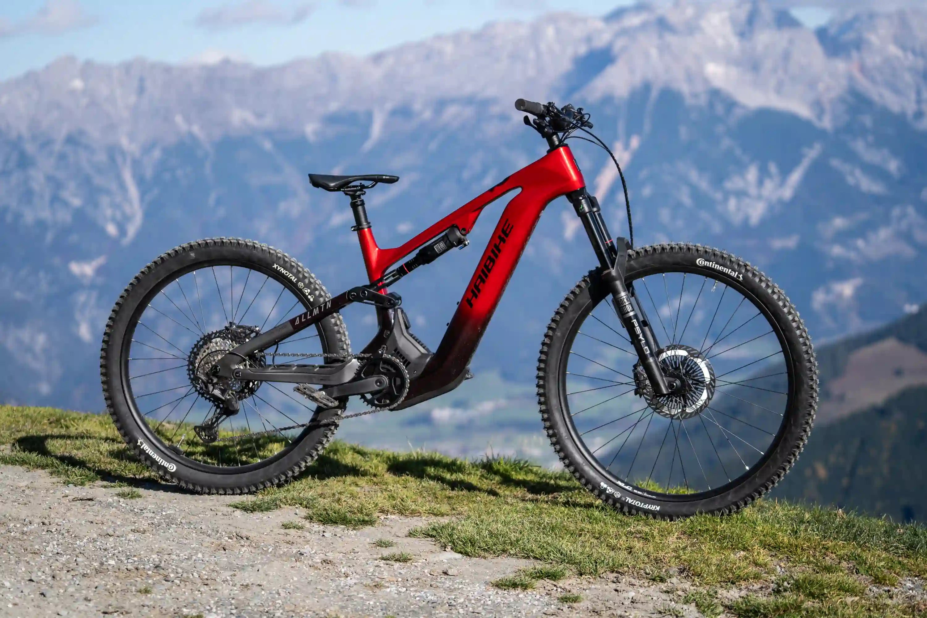 Haibike allmtn cf 9.5 abs el-mtb i landskapet