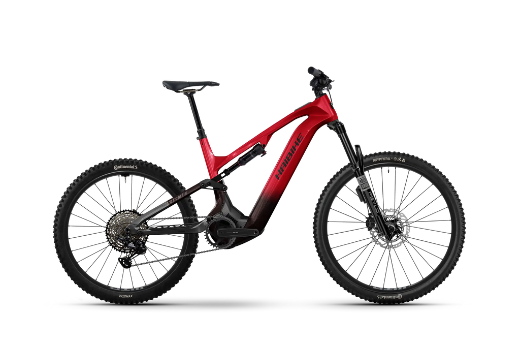 Haibike allmtn cf 9.5 abs röd el-mountainbike