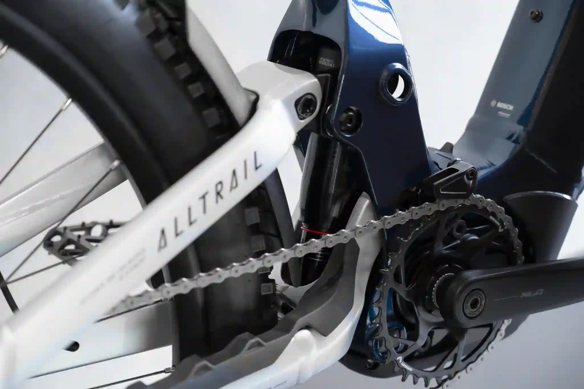 Haibike alltrail 4, ram detalj