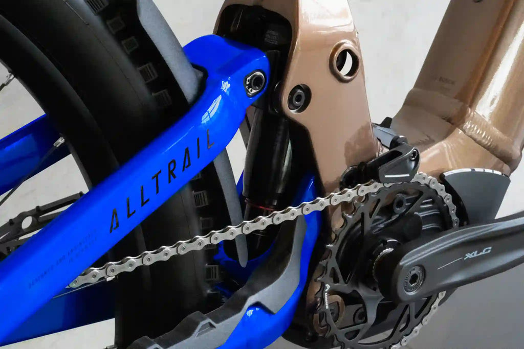 Haibike alltrail 6, ram detalj
