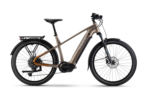 Haibike trekking 6.5 guld elcykel hybrid
