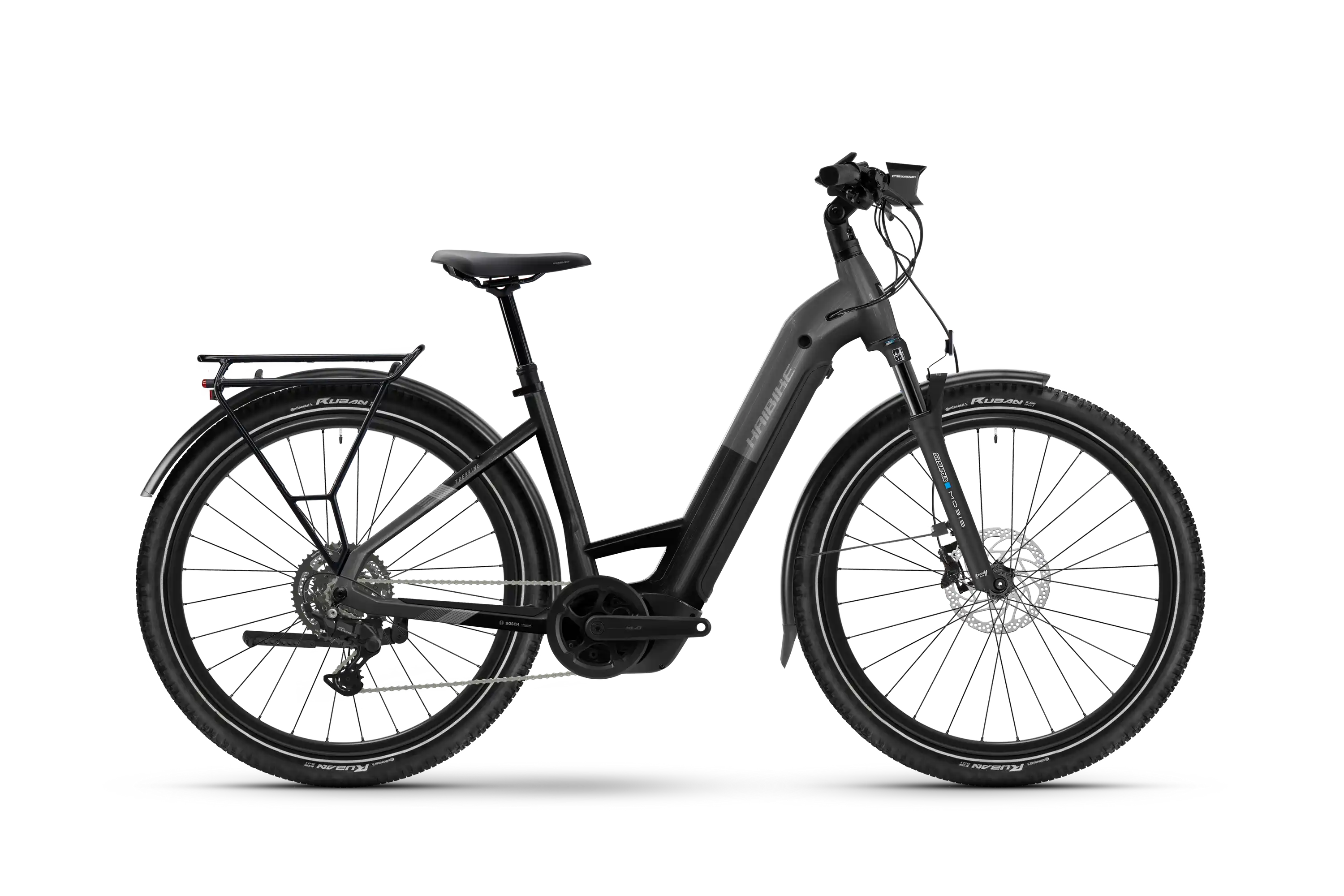 Haibike trekking 6.5 svart elcykel hybrid