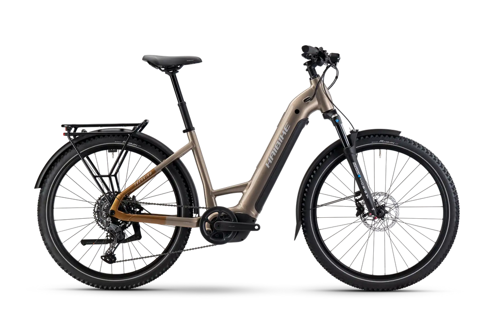 Haibike trekking 6.5 guld elcykel hybrid
