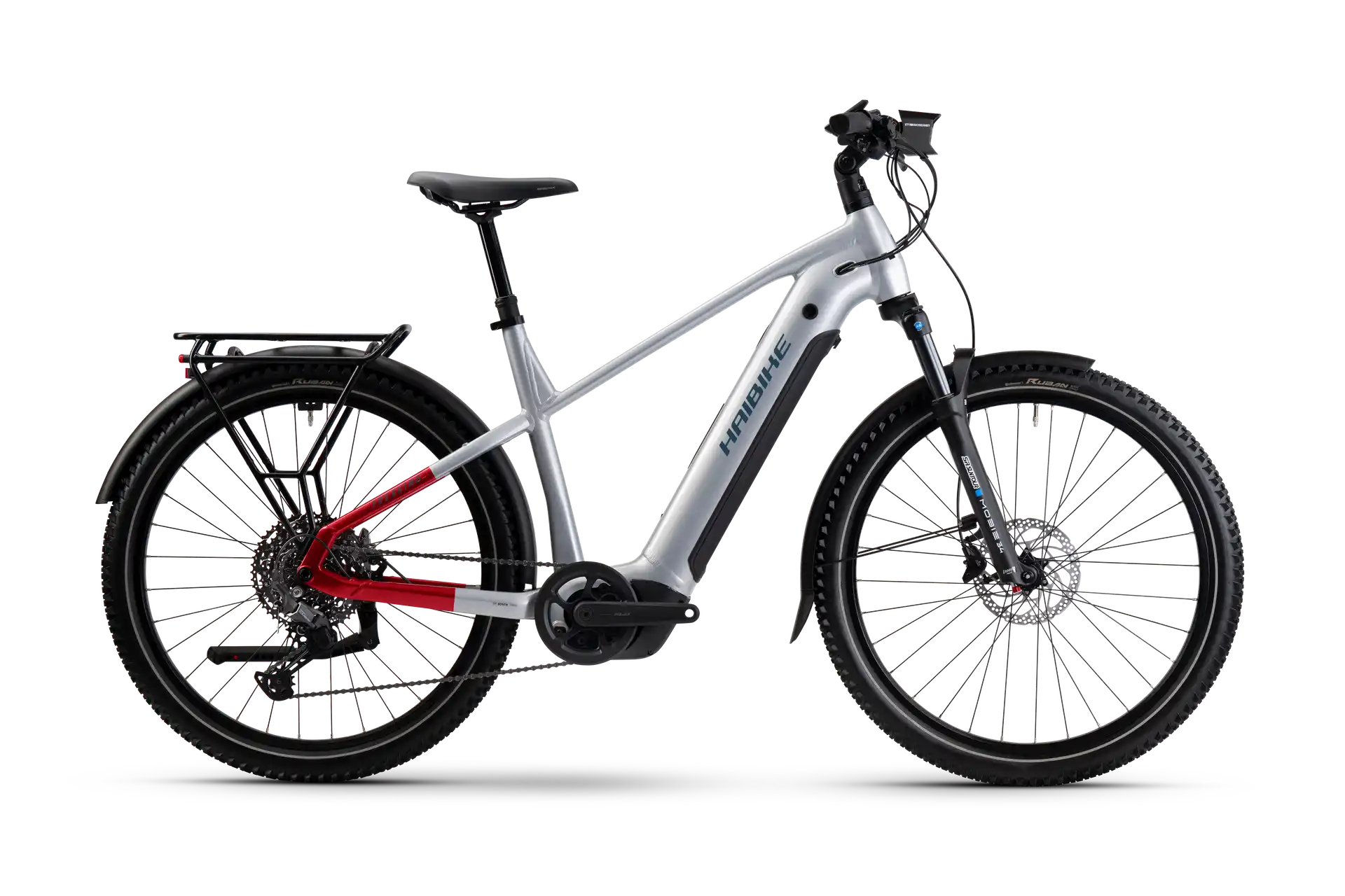 Haibike trekking 7 grå elcykel hybrid