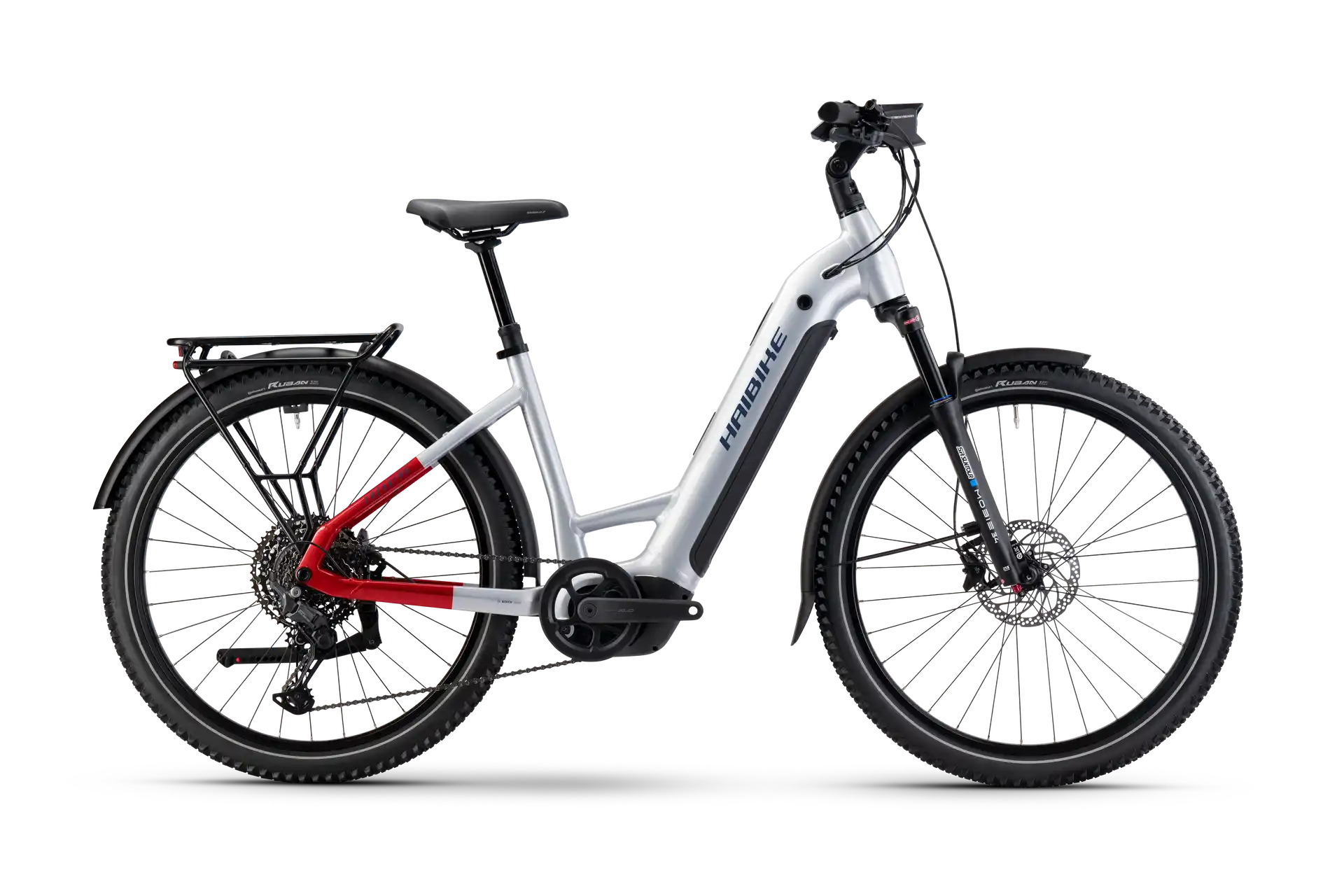 Haibike trekking 7 grå elcykel hybrid