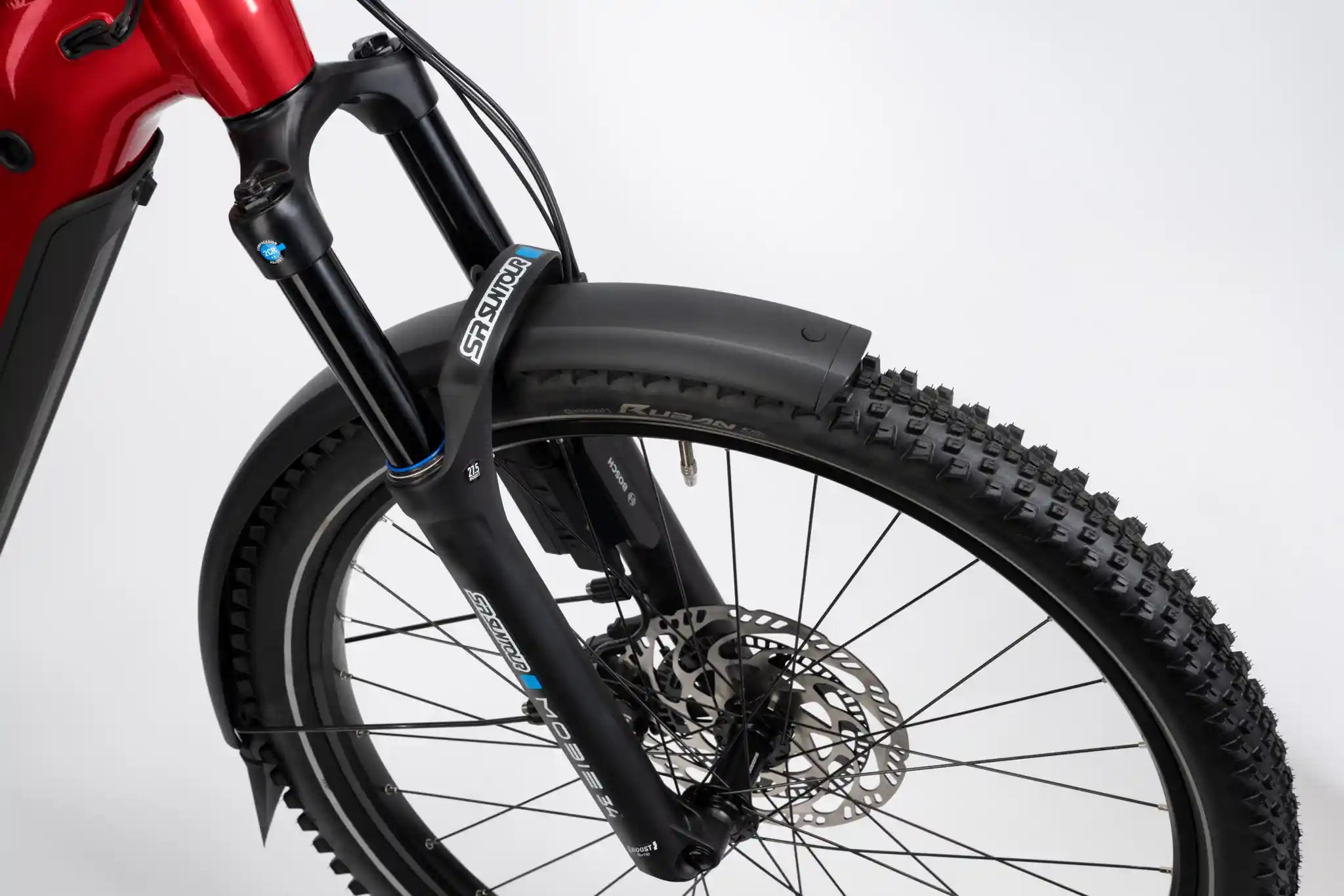 Haibike trekking 9 abs, Suntour framgaffel