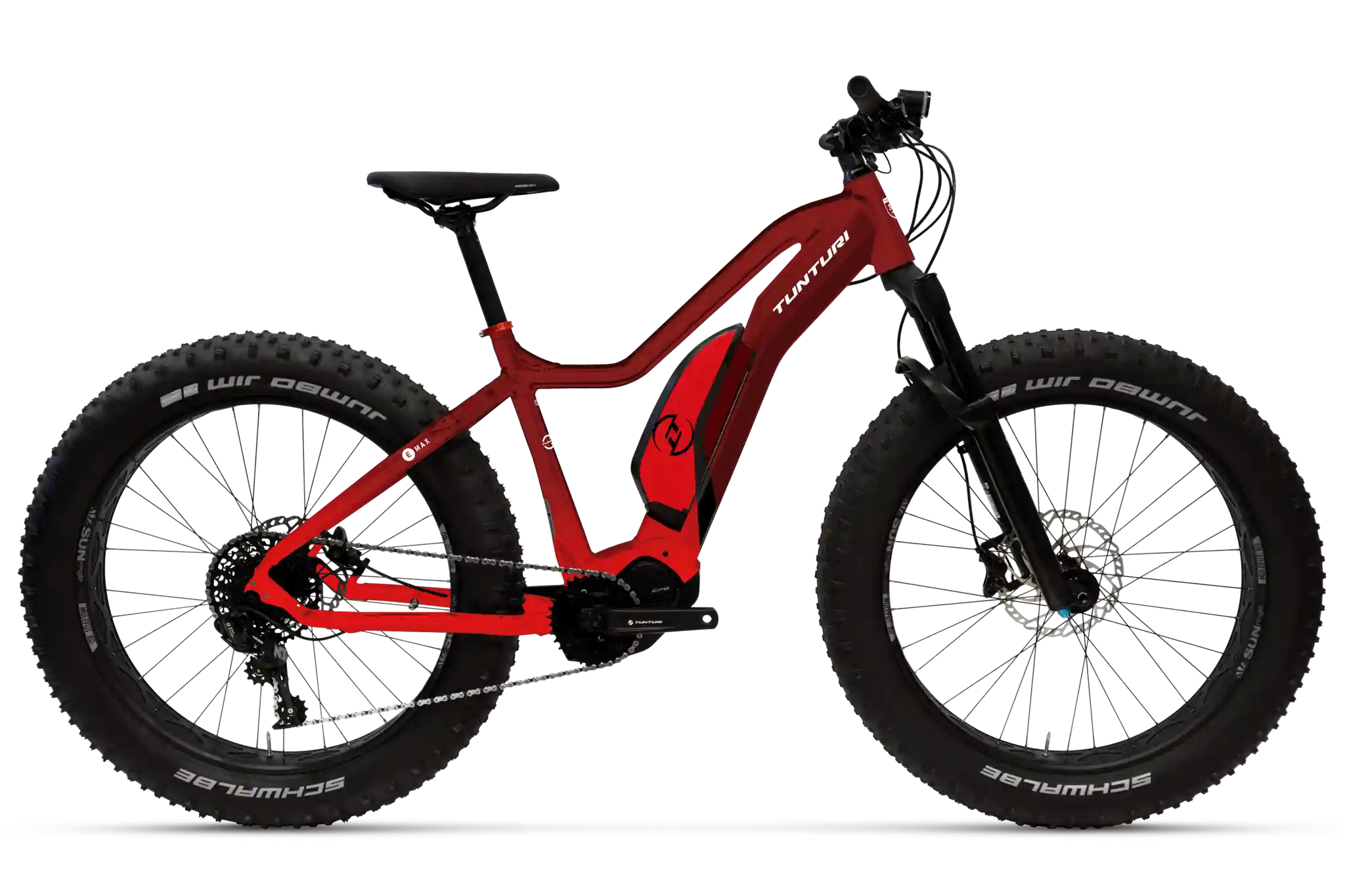 Tunturi EMAX ME EP6 röd  fatbike elcykel