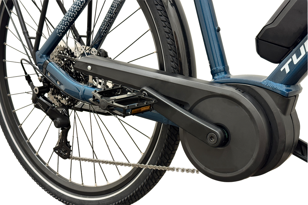 Tunturi puro high kedjeskydd och Shimano CUES-drivlina